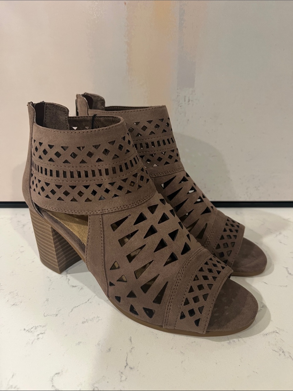 NWT!🎉 Sonoma Goods For Life Open-Toe Tan Sandals Size 8.5